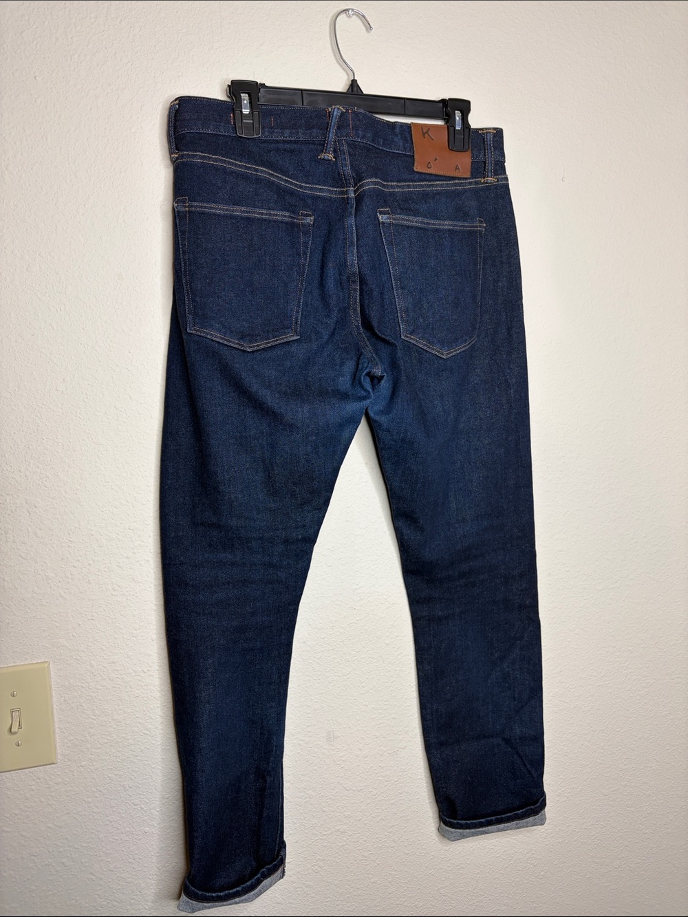 Hiroshi Kato | Men’s Dark Wash Slim Tapered Selvedge Denim Jeans Size 32 - Picture 4 of 8